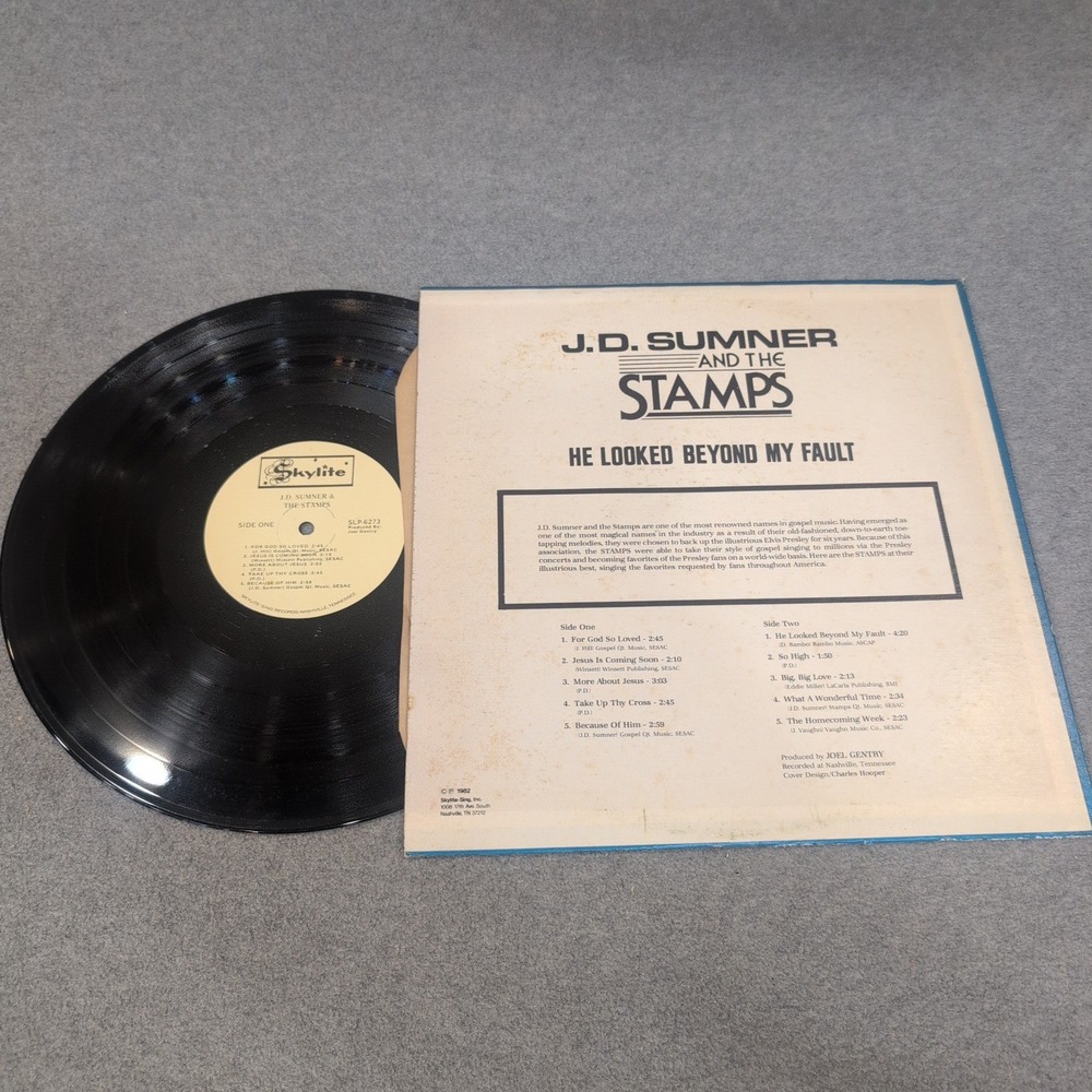 J.D. Sumner and the Stamps He Looked Beyond My Faults Vinyl LP Skylite SLP-6273 - Picture 2 of 2